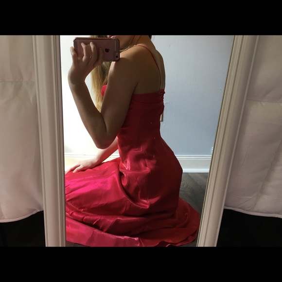 Betsy and Adam Red Formal - Picture 2 of 5